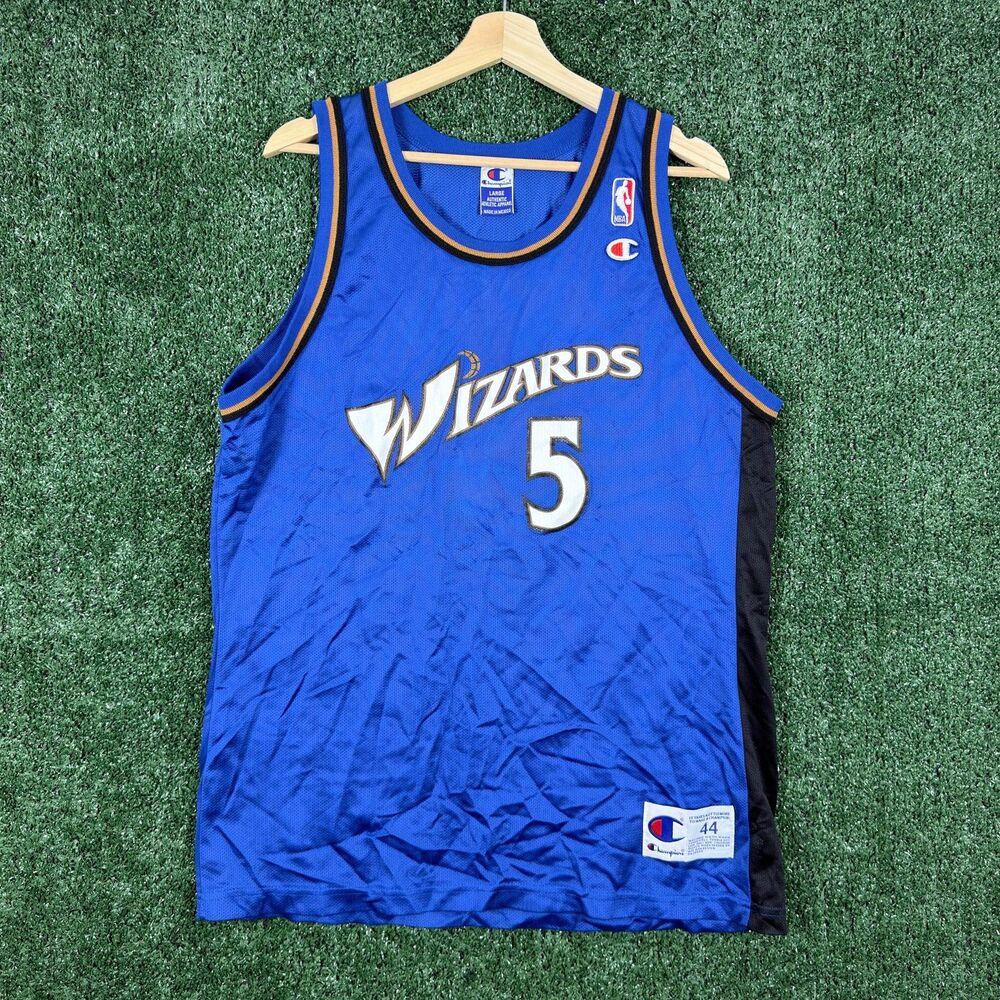 Vintage Champion Kwame Brown Washington Wizards Jersey Men Large 44 Vintage NBA